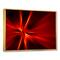 Designart - Red and Yellow Rays - Abstract Framed Canvas art print